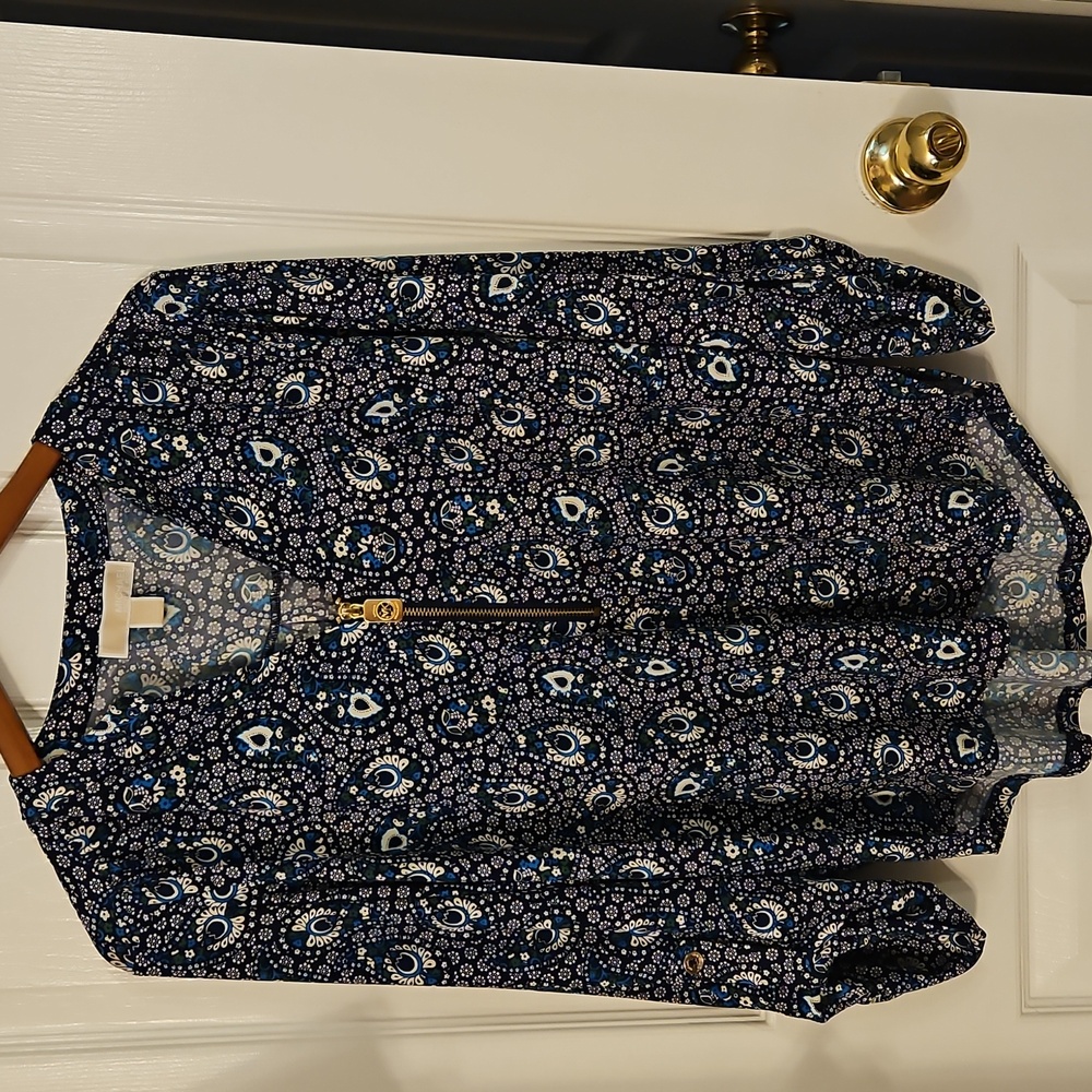 Paisley Print Top, Size Large